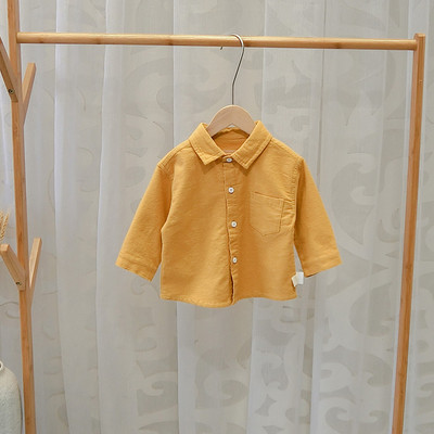 Új modell gyerek ing fiúknak gombokkal több színben