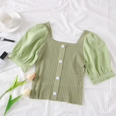 Bluză de damă modernă în cinci culori cu nasturi