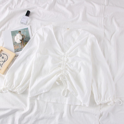 Bluză de damă de ultimă oră, în patru culori, cu cravate