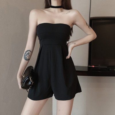 Salopete de dama moderne in doua culori - verde si negru