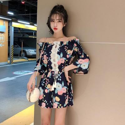 Salopeta de dama moderna cu model floral