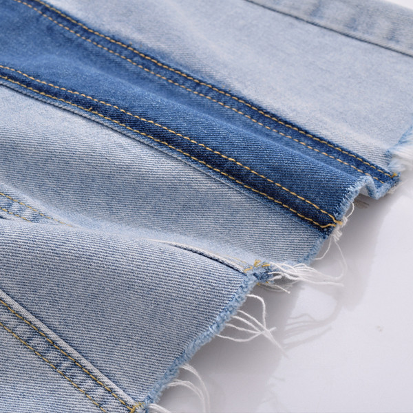 Fusta de dama din denim cu talie inalta si buzunar