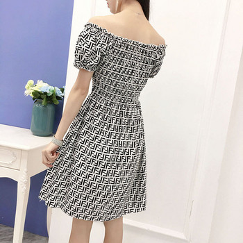 Rochie de dama cu buline cu maneci scurte in mai multe culori