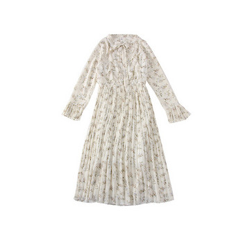 Rochie de dama model nou cu motive florale si cravate - mai multe culori