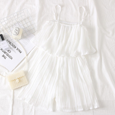 Salopeta de dama moderna cu bretele subtiri in patru culori