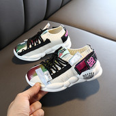 Tenisi casual copii pentru fete cu cravate in trei culori