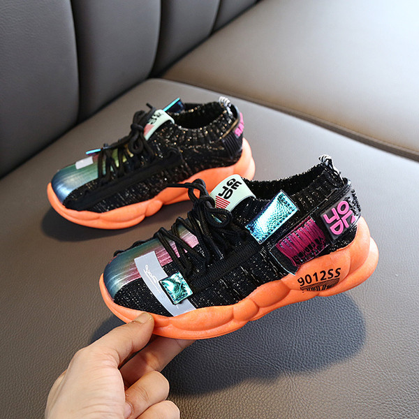 Tenisi casual copii pentru fete cu cravate in trei culori