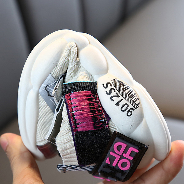 Tenisi casual copii pentru fete cu cravate in trei culori