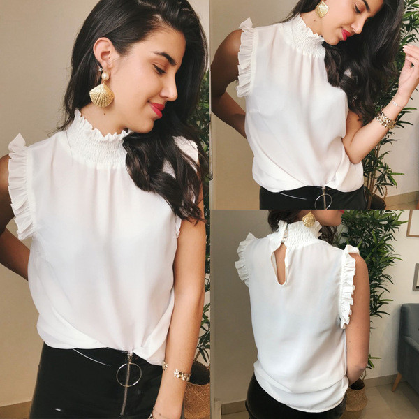 Maieu modern de damă în culoarea albă