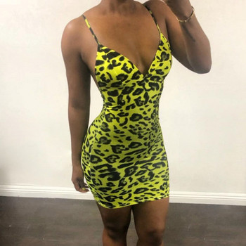 Rochie moderna de dama cu model leopard in doua culori