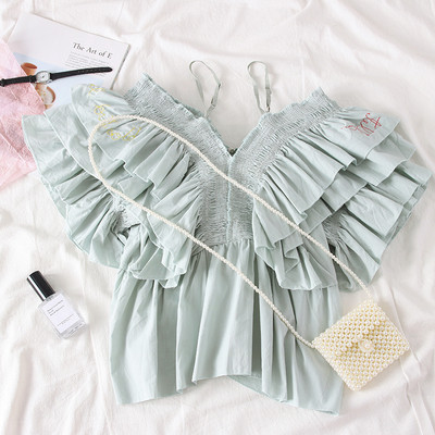 Bluza de dama moderna in mai multe culori cu broderie si fermoar