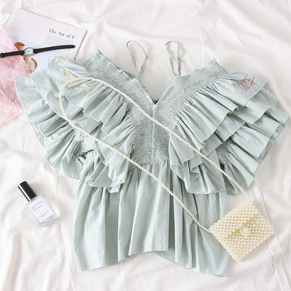 Bluza de dama moderna in mai multe culori cu broderie si fermoar