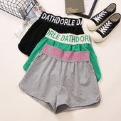 Pantaloni scurți casual dama cu talie elastica in mai multe culori