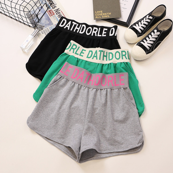 Pantaloni scurți casual dama cu talie elastica in mai multe culori