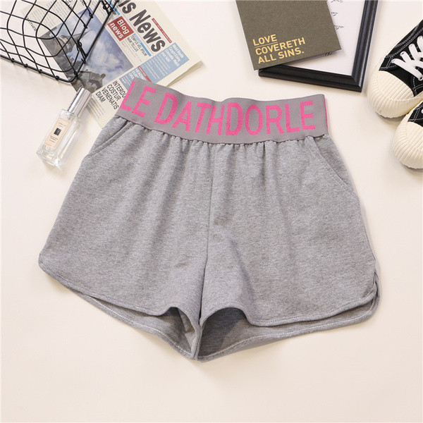 Pantaloni scurți casual dama cu talie elastica in mai multe culori