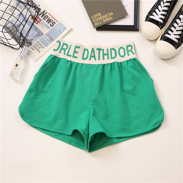 Pantaloni scurți casual dama cu talie elastica in mai multe culori