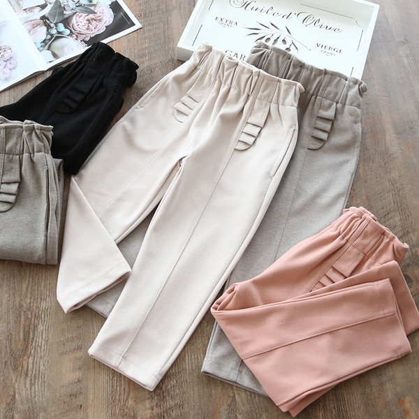 Pantaloni moderni pentru copii pentru fete - mai multe culori