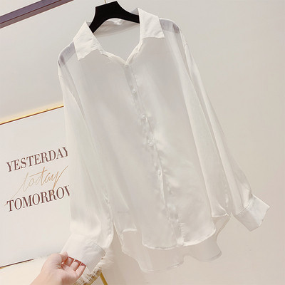 Cămașă de damă cu nasturi și guler în mai multe culori