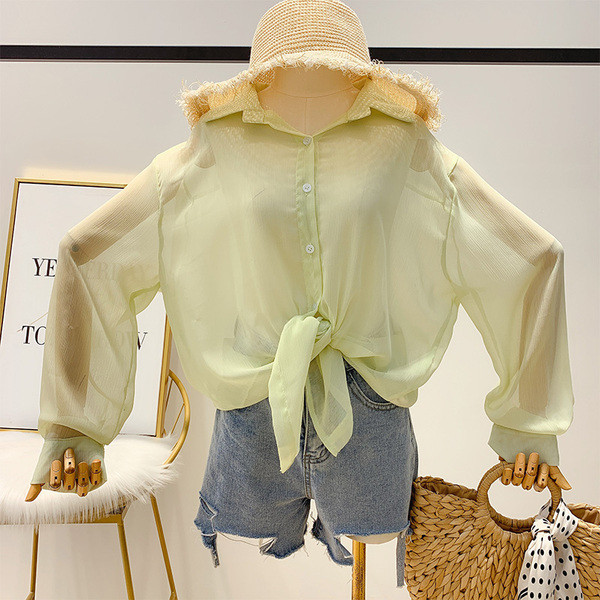 Cămașă de damă cu nasturi și guler în mai multe culori