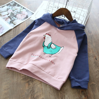 Bluza casual pentru copii cu gluga in mai multe culori pentru fete