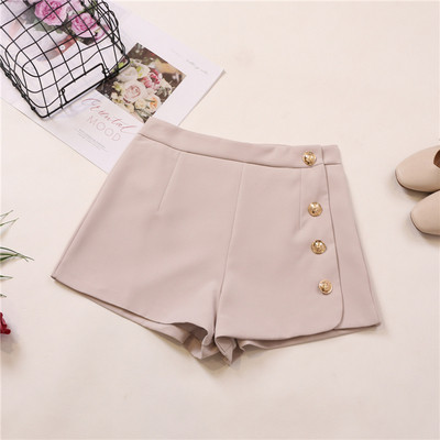 Stílusos női rövidnadrág gombokkal több színben