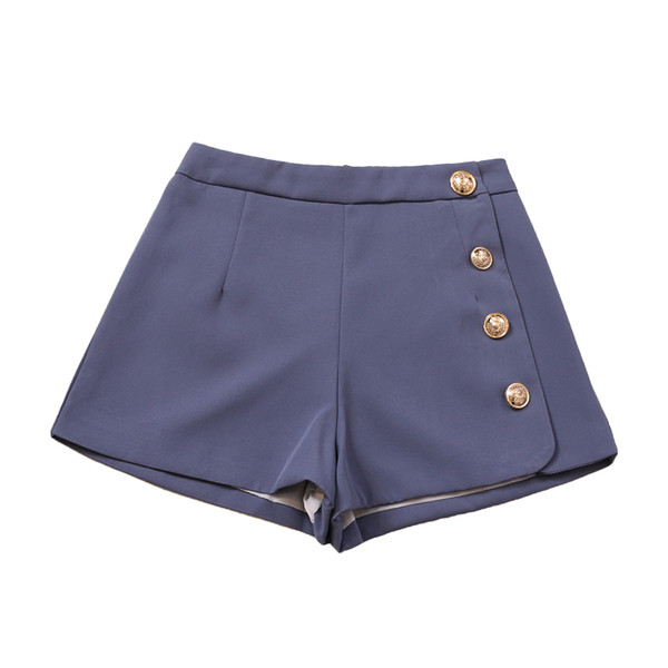 Stílusos női rövidnadrág gombokkal több színben