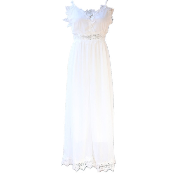 Rochie lungă de damă actuală în alb