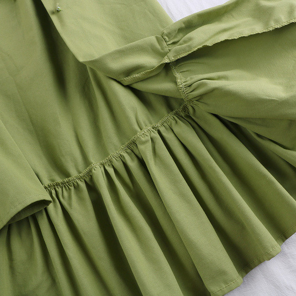 Fusta de dama moderna in cinci culori cu nasturi