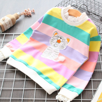 Нов модел детска блуза с О-образно деколте в два цвята