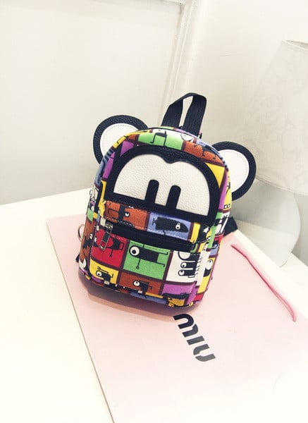 Rucsac de zi cu zi pentru copii cu element 3D in mai multe culori