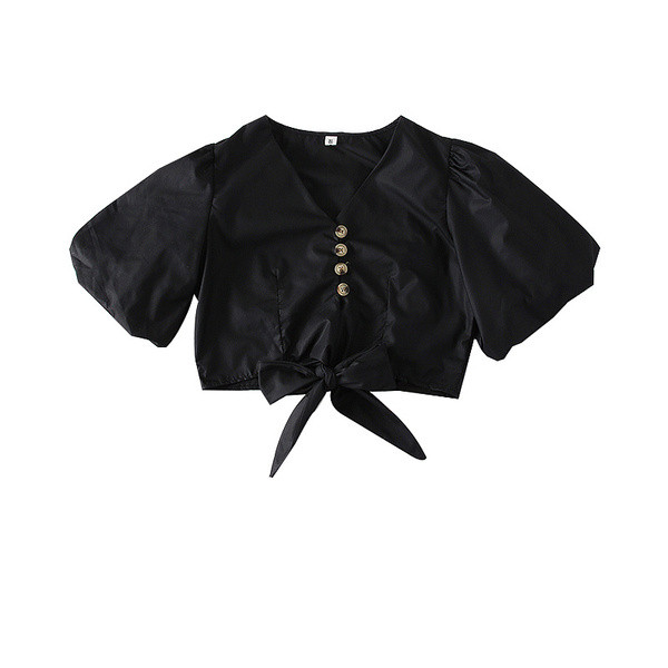 Bluză de damă modernă în patru culori cu nasturi