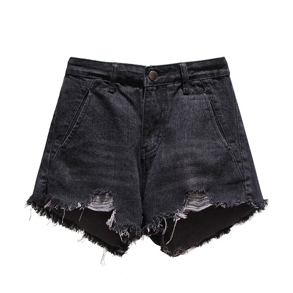 Pantaloni scurți moderni de damă în gri