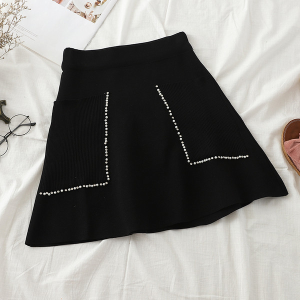 Fusta de dama moderna in patru culori cu pietre