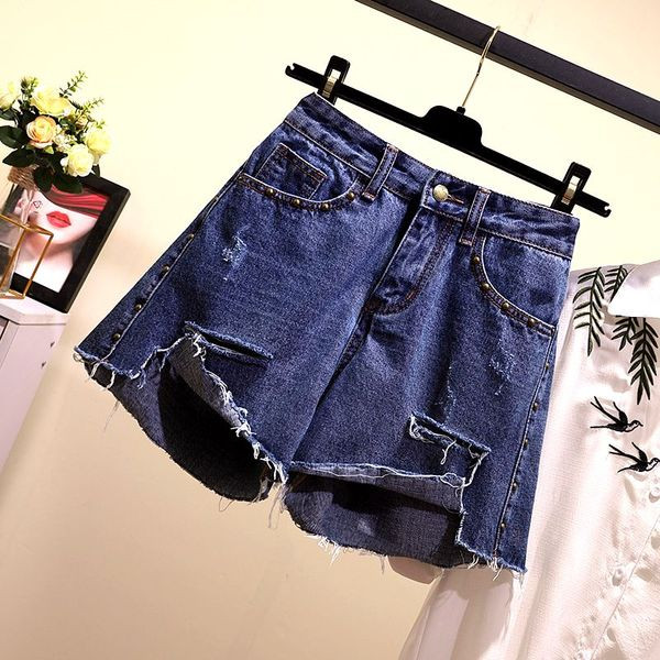 Pantaloni scurți de damă actuali cu motive rupte