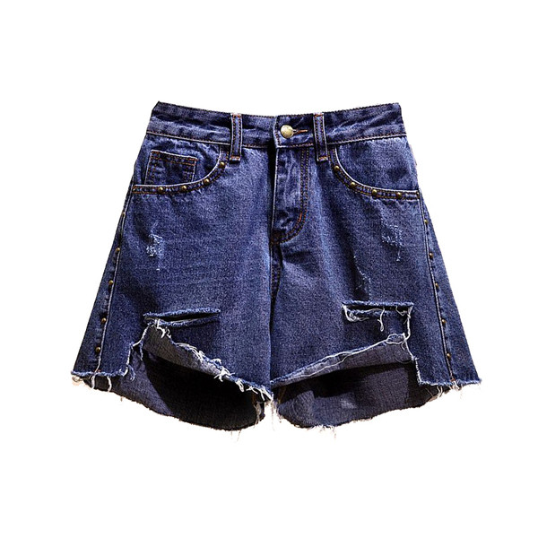 Pantaloni scurți de damă actuali cu motive rupte