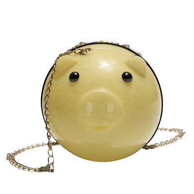 Geanta de dama moderna in forma de porc in mai multe culori