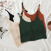 Maieu modern de dama cu bretele subtiri - in mai multe culori