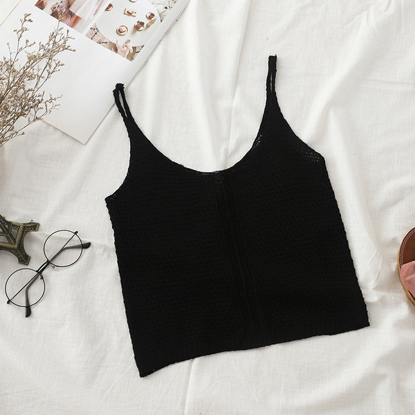 Maieu modern de dama cu bretele subtiri - in mai multe culori