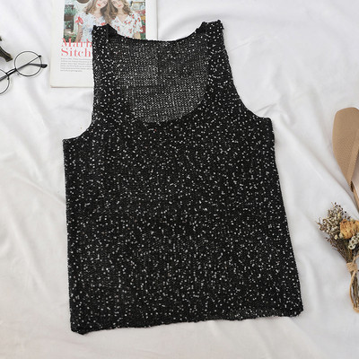 Top de damă actual în trei culori cu paiete