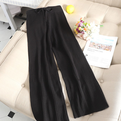 Pantaloni de dama moderni model lat cu talie inalta in mai multe culori