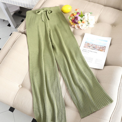 Pantaloni de dama moderni model lat cu talie inalta in mai multe culori