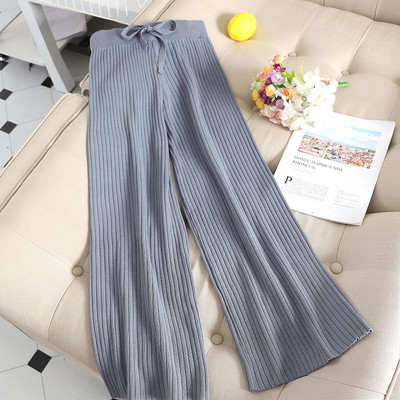 Pantaloni de dama moderni model lat cu talie inalta in mai multe culori