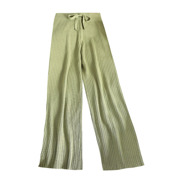 Pantaloni de dama moderni model lat cu talie inalta in mai multe culori