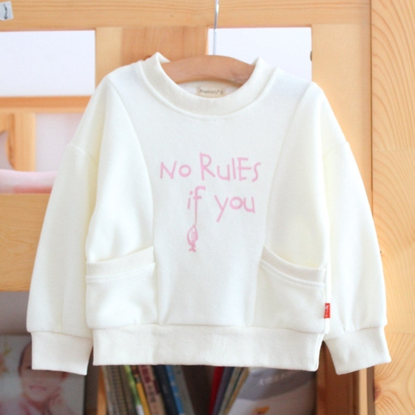 Bluza moderna pentru copii pentru fete cu buzunare in alb si roz