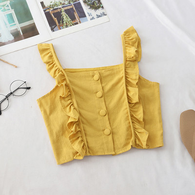 Top de damă modern în patru culori - cu nasturi