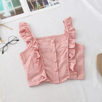 Top de damă modern în patru culori - cu nasturi