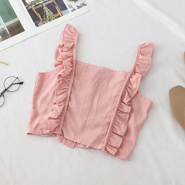 Top de damă modern în patru culori - cu nasturi