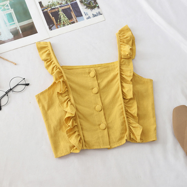 Top de damă modern în patru culori - cu nasturi