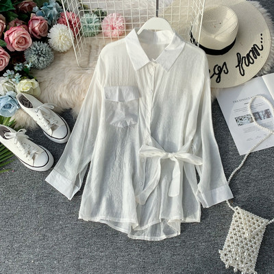 Cămașă modernă de damă cu guler în patru culori