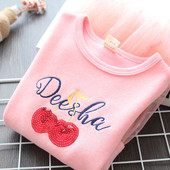 Rochie moderna pentru copii pentru fete cu tul in gri si roz